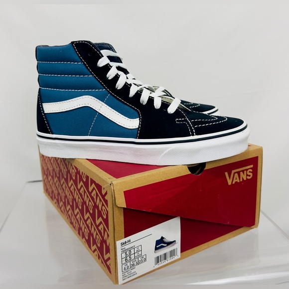 VANS Sk8-Hi Unisex Navy Canvas Skater Shoes Men’s 5/Women’s 6.5  New in … - Picture 6 of 12